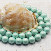 Материалы для творчества handmade. Livemaster - original item Majorcan Pearl 10mm Mint Semi-matt Beads. Handmade.