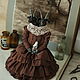 interior doll: A two-headed goat in a brown dress. Interior doll. Irina Sayfiydinova (textileheart). My Livemaster. Фото №6