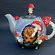 Teapots: hedgehog and fly agaric. Teapots & Kettles. Mila. Online shopping on My Livemaster.  Фото №2