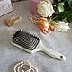 Massage brush with natural bristles for thick hair as a gift. Gifts. BronvenGift (bronven). Online shopping on My Livemaster.  Фото №2