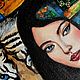 Заказать A woman and a tiger. Мастерская MarFairy. Ярмарка Мастеров. . Картины Фото №3