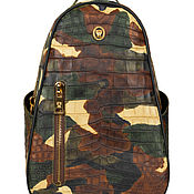 Сумки и аксессуары handmade. Livemaster - original item Men`s backpack: Jungle. Handmade.