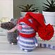 Кот полосатый в шапке маленькая игрушка котенок миниатюрный вязаный. Мягкие игрушки. Уютные игрушки. Ярмарка Мастеров.  Фото №4