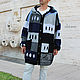Men's outerwear: Men's coat in Boho style. Mens outerwear. CUTE-KNIT by Nata Onipchenko. My Livemaster. Фото №6