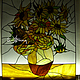 Stained Glass 'Sunflowers'. Stained glass. Sun_thing / Glass jewelry and decor. My Livemaster. Фото №4