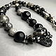Beads with skull. Rock. Gothic. Punk. Subculture decorations. FamilySkiners. Online shopping on My Livemaster.  Фото №2