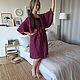Linen Bathrobe. Summer light robe. 100% linen. Softened. Robes. EcoLini. Online shopping on My Livemaster.  Фото №2