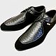 Men's derby, made of genuine python leather and genuine suede. Derby. SHOES&BAGS. Online shopping on My Livemaster.  Фото №2