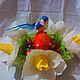 Easter composition with the bird, Edible bouquets, Moscow,  Фото №1
