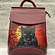 Backpack with the painting ' Panther at sunset», Backpacks, Moscow,  Фото №1