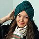 Чалма "Малахит". Чалмы. SOFIE ACCESSORIES. Интернет-магазин Ярмарка Мастеров.  Фото №2