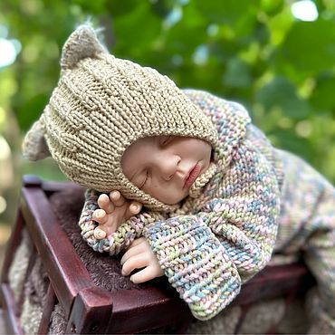 Чепчики для новорожденного (Вязание спицами) – Журнал Вдохновение Рукодельницы