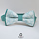 Tie Damascus NUYS / mint butterfly tie pattern, Ties, Moscow,  Фото №1