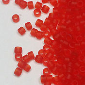 Материалы для творчества handmade. Livemaster - original item Beads Miyuki delica DB 745 Japanese beads Miyuki delica 5 grams red. Handmade.