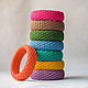 Available bracelets: pink, brown, blue, turquoise, purple, orange
