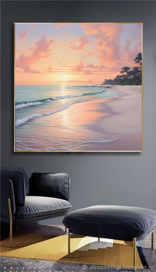 Картина маслом морской пейзаж Заказать картину Море Живопись маслом в ...