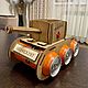 Подставка для пива и закусок "Танк". Подарки на 23 февраля. WoodCraft32. Ярмарка Мастеров.  Фото №6