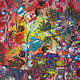 "Красный риф" 80х90 см картина для интерьера в стиле лофт. Картины. ArtGeo Gallery. Интернет-магазин Ярмарка Мастеров.  Фото №2