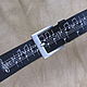 Order strap leather 'Notes,'the theme from KF '28 weeks later'. ZERGY. Livemaster. . Straps Фото №3