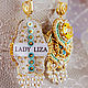 Theon soutache earrings. Gold mint yellow. Earrings with pearls. Earrings. LADY-LIZA jewelry shop. My Livemaster. Фото №5