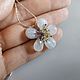 Подвеска "Moon flower". Подвеска. Nadin-beads. Ярмарка Мастеров.  Фото №6