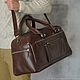 Men's leather travel bag 'Raymond' (Tobacco), Travel bag, Yaroslavl,  Фото №1