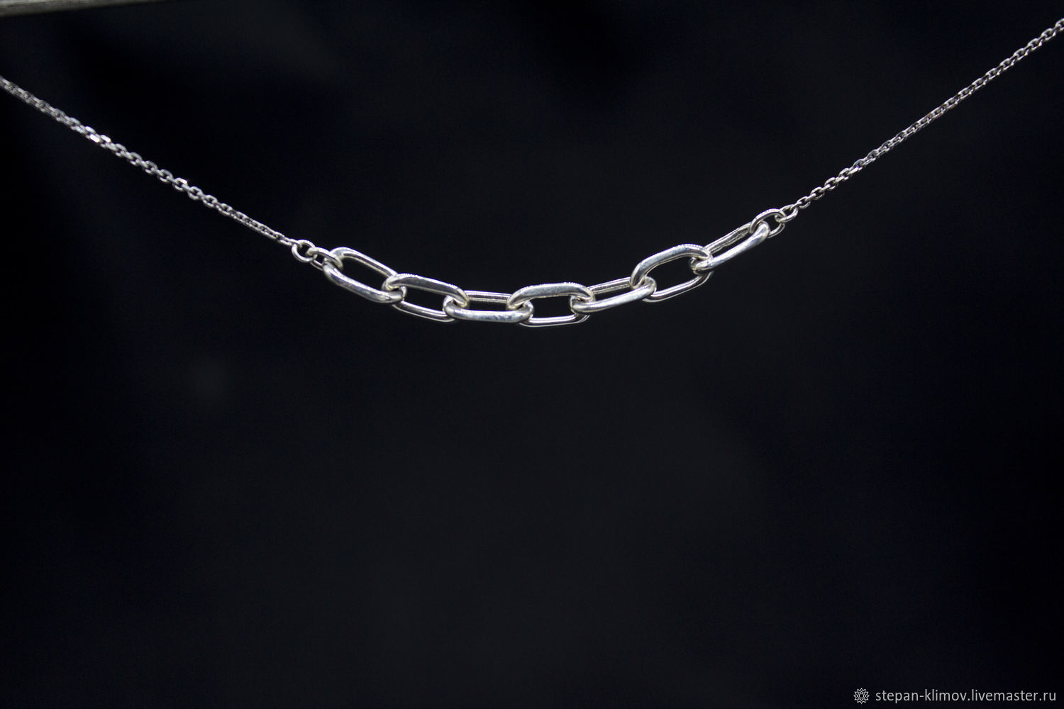 Mini necklace 'Anchor' silver, Necklace, Krasnoyarsk,  Фото №1