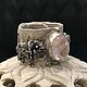 Wide silver Elephant ring. Silver, gold, morganite, Rings, St. Petersburg,  Фото №1