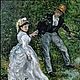 Oil painting on canvas of a Walk date, a copy of Renoir, love,forest, Pictures, Murmansk,  Фото №1