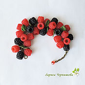 Украшения handmade. Livemaster - original item Raspberry and Blackberry Bracelet. Handmade.