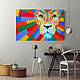 Lion oil painting animals bright painting with a lion. Pictures. Colibri Art - Oil Painting. Online shopping on My Livemaster.  Фото №2
