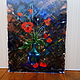 Order 'Poppies in blue ' 40/50 oil on canvas. Anji's favourite pictures (anzhela-a). Livemaster. . Pictures Фото №3