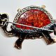 Брошь Черепаха Тортилла. Брошь-булавка. amber brooch. Интернет-магазин Ярмарка Мастеров.  Фото №2