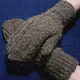 Order Men's knitted mittens Mastiff. Warm Yarn. Livemaster. . Mittens Фото №3