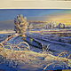  Зимний пейзаж. Голубые дали. Зимний вечер, Картины, Санкт-Петербург,  Фото №1