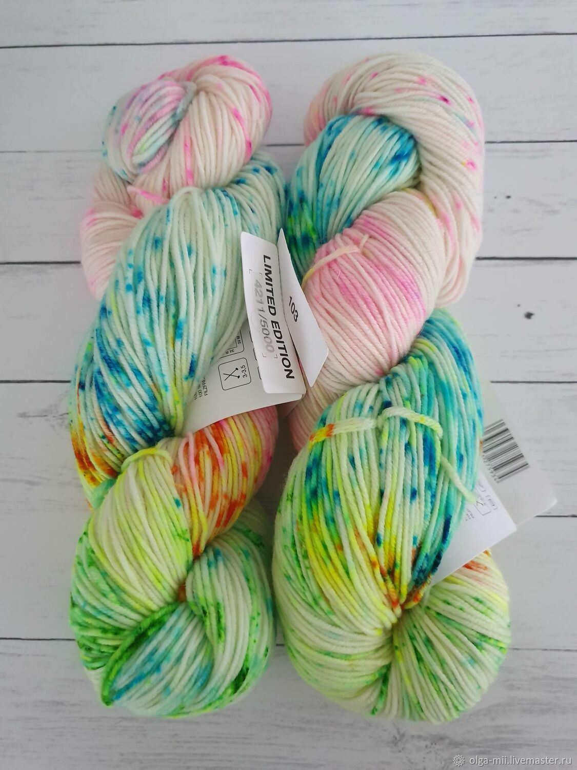 Пряжа: Lana Grossa Cool Wool hand-dyed – купить на Ярмарке Мастеров