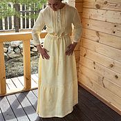 Одежда handmade. Livemaster - original item Linen dress 