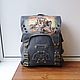 Backpack leather steampunk painted to order, Backpacks, Noginsk,  Фото №1