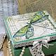Box dragonfly solid wood decoupage, Box, Moscow,  Фото №1