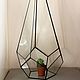Geométrico florarium tiffany. Una gran estirada de la gota. El vidrio. Pots1. Glass Flowers. Ярмарка Мастеров.  Фото №6