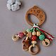 A gift for the birth of baby Snail (rattle and plate). Gift for newborn. Мастерская Зорькиной Елены | грызунки, погремушки, слингобусы. My Livemaster. Фото №4