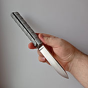 Нож - топорик, цельнометаллический + чехол. кухонная тяпка