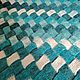 Ручная работа Плед вязаный покрывало шерсть кашемир 170х200см Бирюза. Пледы. СУНДУК текстиль плед покрывало (sunduk99). Ярмарка Мастеров.  Фото №4