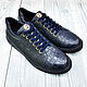 Sneakers made of genuine crocodile leather and genuine leather, Training shoes, St. Petersburg,  Фото №1