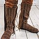 Medieval leather boots with buckles. High Boots. Workshop Sokol. My Livemaster. Фото №4