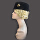 Шляпа пилотка черная. Шляпы. NovozhilovaHats. Ярмарка Мастеров.  Фото №5