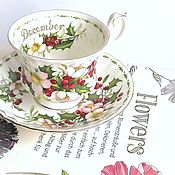 Винтаж handmade. Livemaster - original item Tea pair, mug, December, Royal Albert, England.. Handmade.