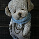 Gray-blue puppy... Ted. Stuffed Toys. My favorite Teddy bear. My Livemaster. Фото №5