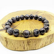 Украшения handmade. Livemaster - original item Merlinite beads bracelet (gabbro) 165. Handmade.