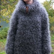 Одежда handmade. Livemaster - original item Sweater Dress Down Tube 100 % goat down. Handmade.